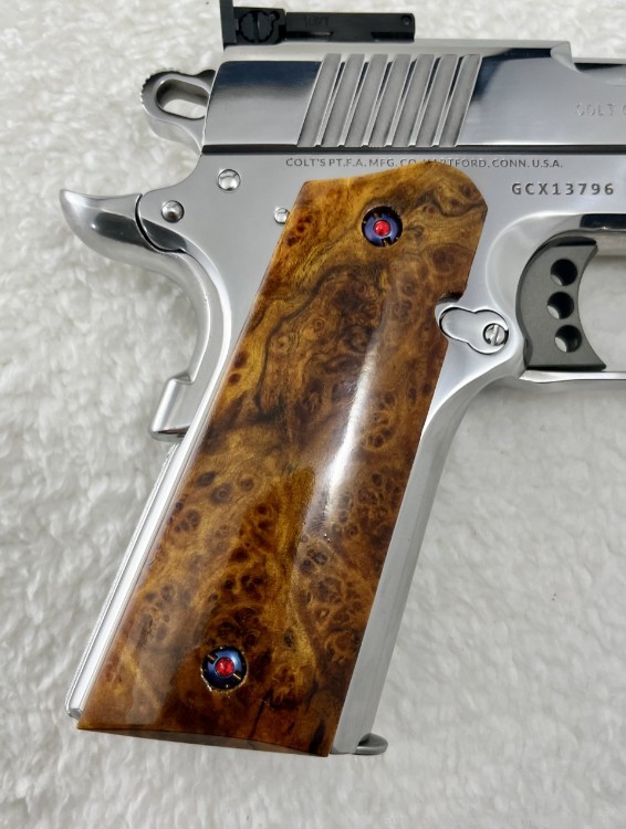 GORGOUS BRIGHT POLISHED CUSTOM Colt Trophy 45 ACP!-img-7