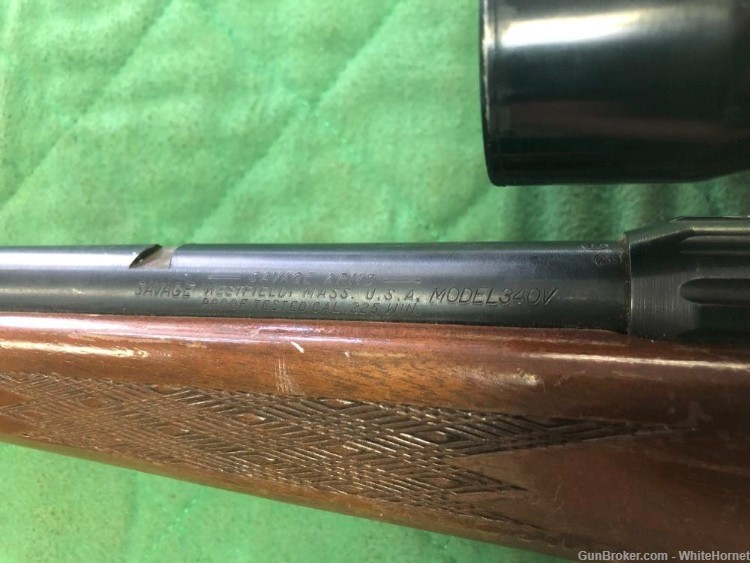Savage 340V 225 Winchester .225 Win w/mount and scope NICE!-img-5