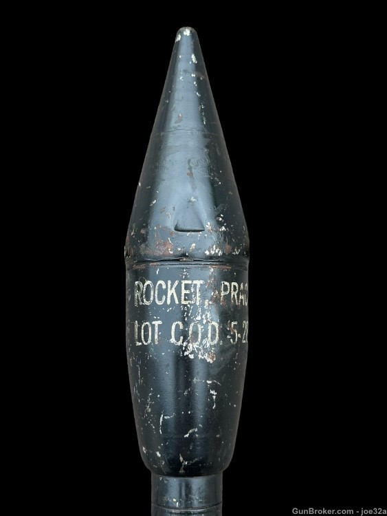 WW2 US Bazooka m7 Practice Round dummy inert rocket m7a1 WWII 1943 grenade -img-3