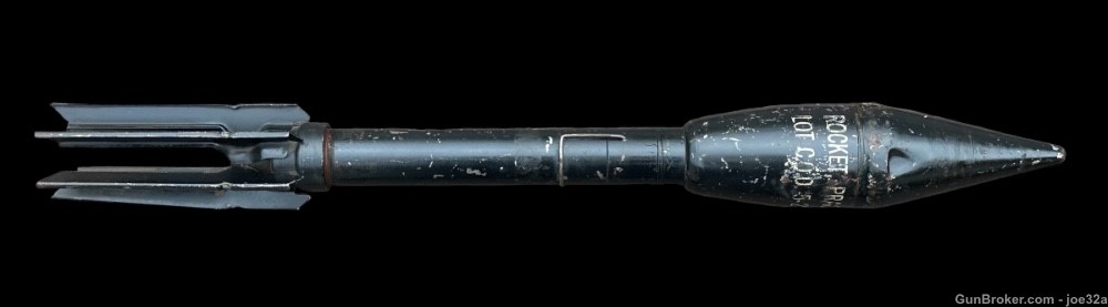 WW2 US Bazooka m7 Practice Round dummy inert rocket m7a1 WWII 1943 grenade -img-2