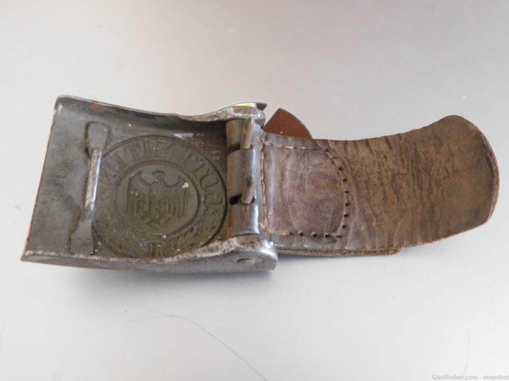 German WWII Army Combat Belt and Buckle-img-3