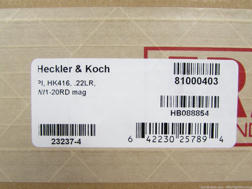 BLEM: Heckler & Koch H&K HK416 .22LR Pistol w/ 1x 20-round mag 81000403-img-10