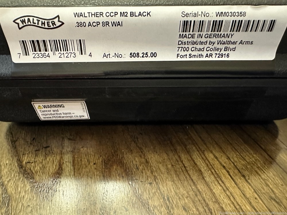 Walther Arms CCP M2 Black 8+1 Compact 380 ACP Semi Auto BNIB 5082500-img-9