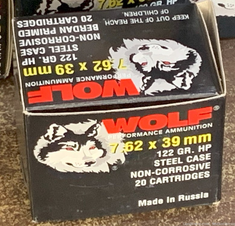 Wolf 7.62x39 mm , 122gr., HP, 20rds. -img-5