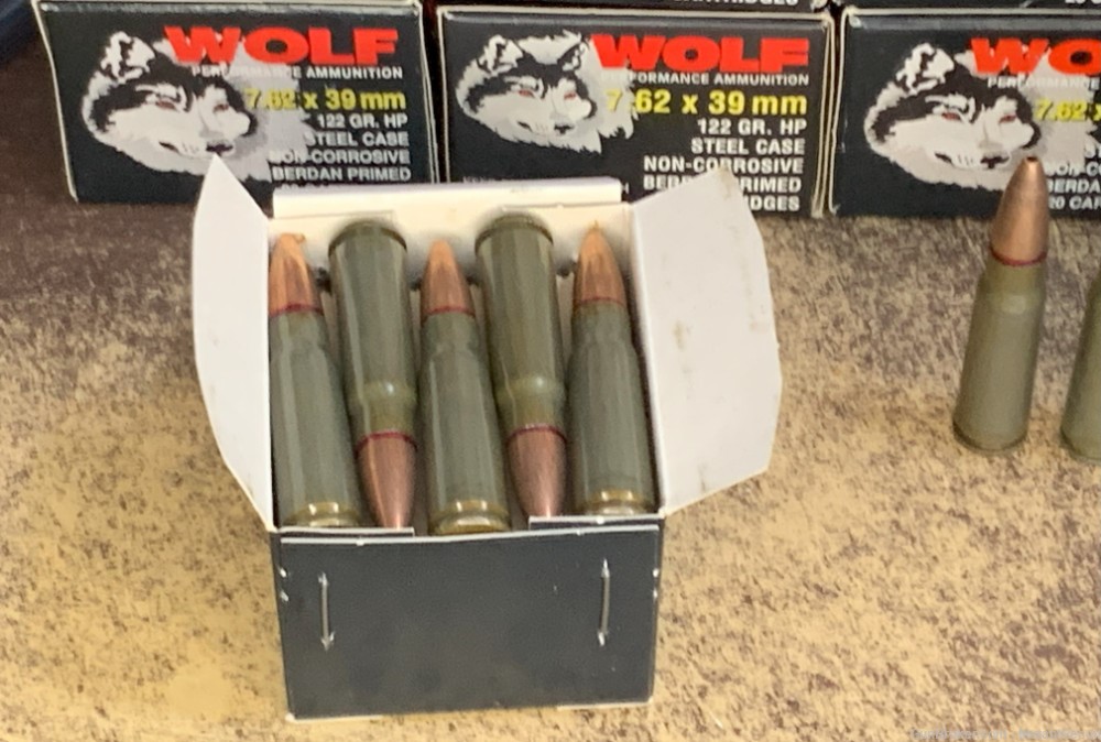 Wolf 7.62x39 mm , 122gr., HP, 20rds. -img-2