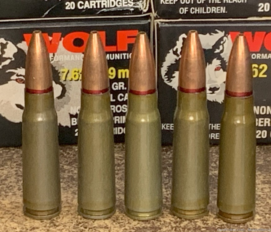 Wolf 7.62x39 mm , 122gr., HP, 20rds. -img-1
