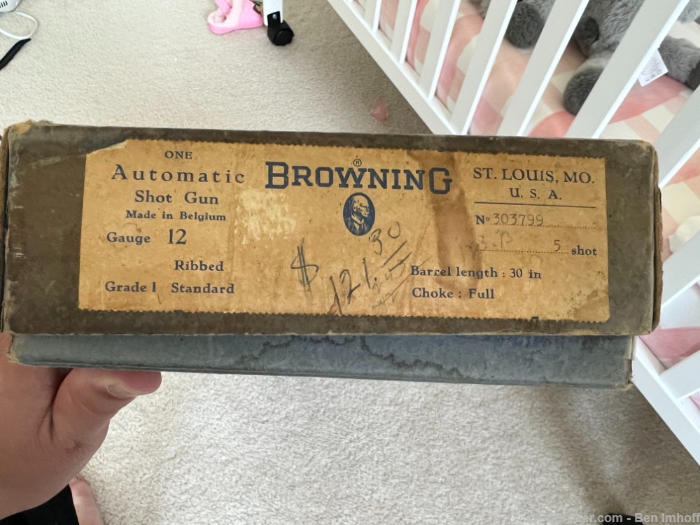1950 Belgium Browning A5 Auto 5 New in Blue Box Unfired-img-10