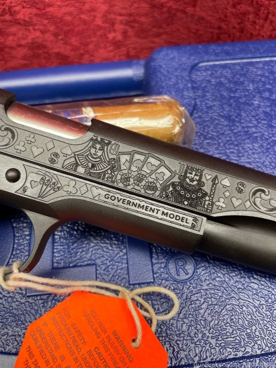 NIB Colt 1911 Government 45 acp Stunning Engraved Gambler!-img-8