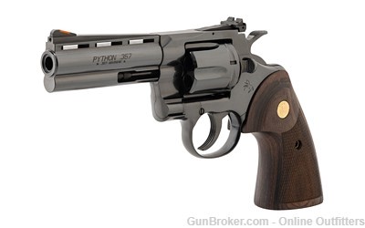 Colt Python Target 357 Mag 4.25" 6rd Blued SA/DA Revolver PYTHONBP4WTS -img-2