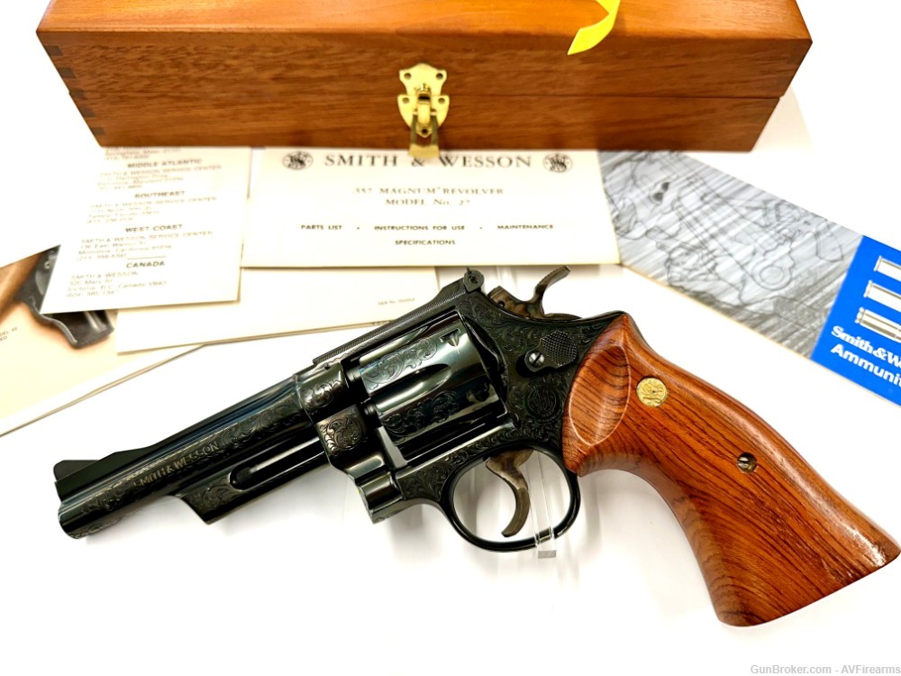 "GRAIL" Amazing 27-2 "A" Engraved 357 Magnum 5" Barrel (NEW OLD STOCK) 1979-img-1