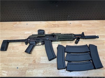 Custom PSA AK-102 5.56 + Midwest Alpha + 6 Mags + SIG Brace + Optic
