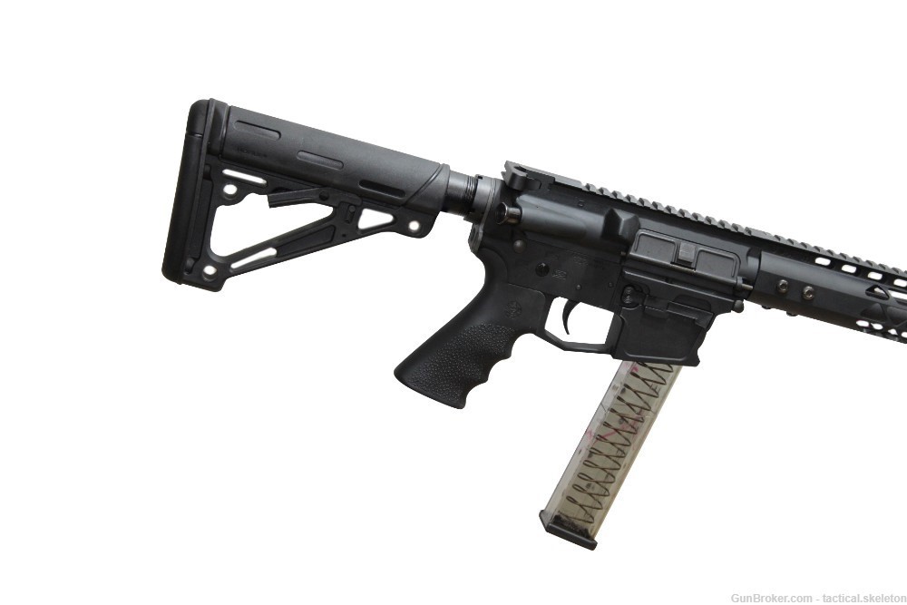 TACTICAL SKELETON 16" AR45 10MM DEDICATED GLOCK MAG  BILLET PCC RIFLE-img-1