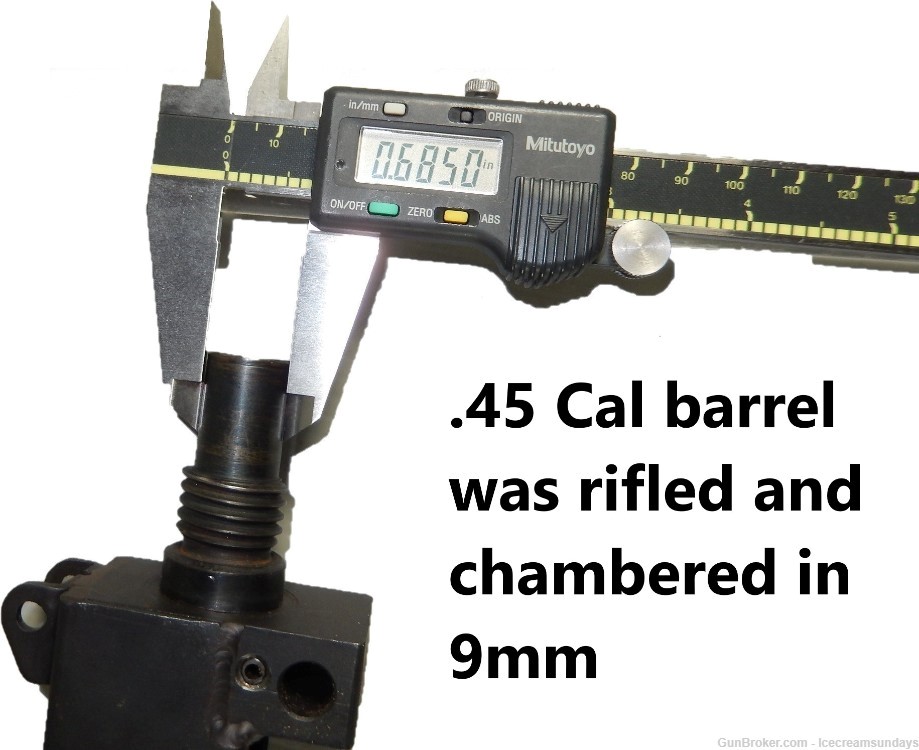 Open-Bolt RPB 9mm Upper MAC-10 Cobray MAC - One of a Kind Barrel-img-1