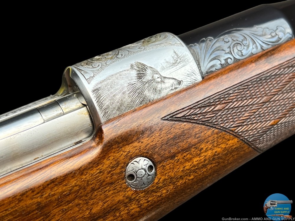 BROWNING FN HIGH POWER OLYMPIAN GRADE 375 H&H SIGNED - EUROPEAN GAME SCENE-img-35