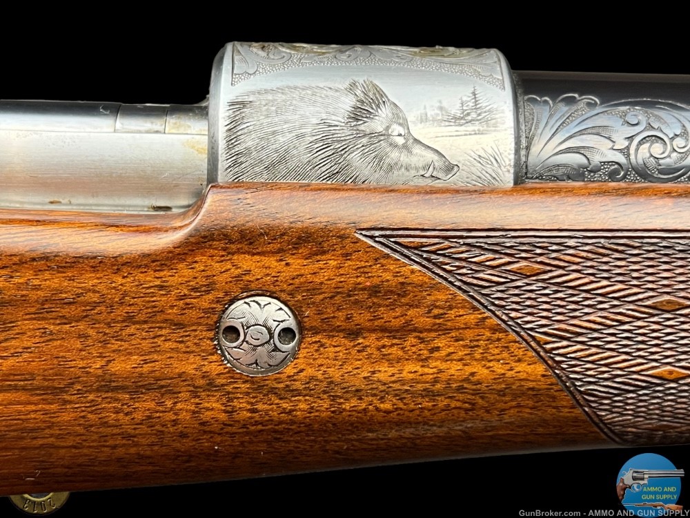 BROWNING FN HIGH POWER OLYMPIAN GRADE 375 H&H SIGNED - EUROPEAN GAME SCENE-img-21