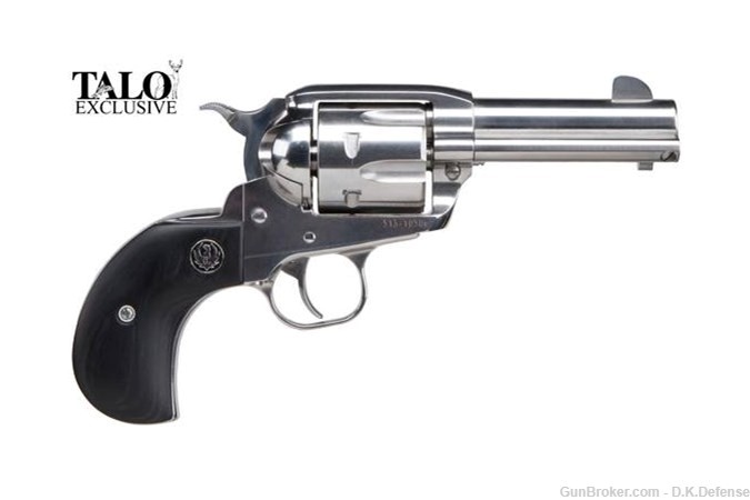 Talo Exclusive Ruger Vaquero Birds Head 357M/38SP High Polished Stainless-img-0