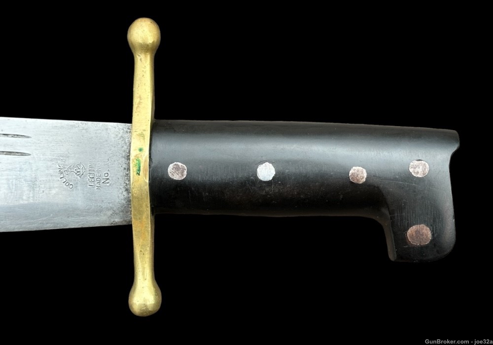 WW2 US V44 Survival Bowie Knife Collins Co. WWII NO.18 Legitimus dagger -img-7