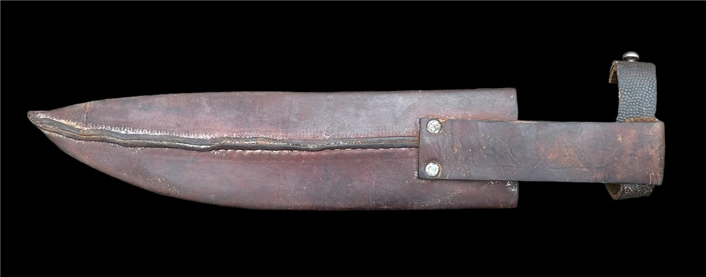 WW2 US V44 Survival Bowie Knife Collins Co. WWII NO.18 Legitimus dagger -img-11