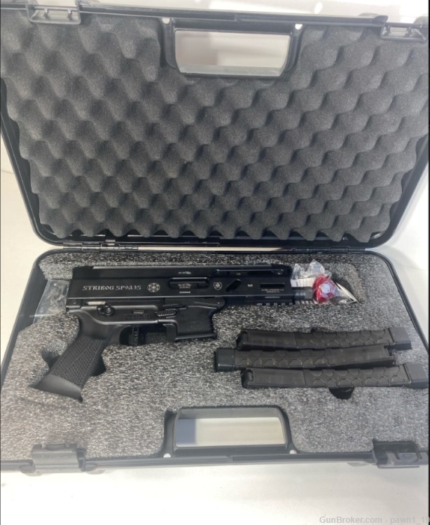 Stribog SP9A3S 9x19 semi auto pistol with 3 magazines and case-img-1