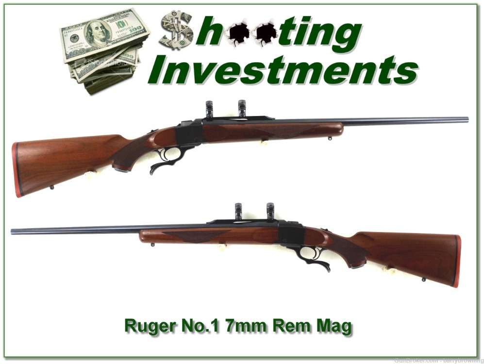 Ruger No.1 B Red Pad in 7mm Rem Mag!-img-0