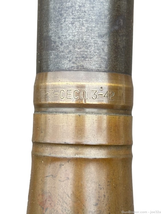 WW2 US inert 40mm US navy Gun Dummy ammo Round WWII inert mk1 mod 3 1942 mk-img-4