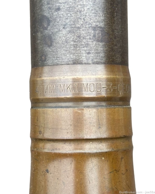 WW2 US inert 40mm US navy Gun Dummy ammo Round WWII inert mk1 mod 3 1942 mk-img-3