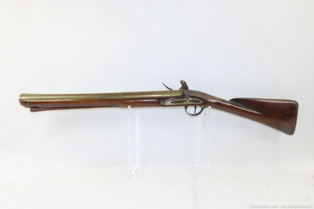 THOMAS GIBSON FLINTLOCK BLUNDERBUSS Brass Barreled LONDON Proofs Antique-img-14