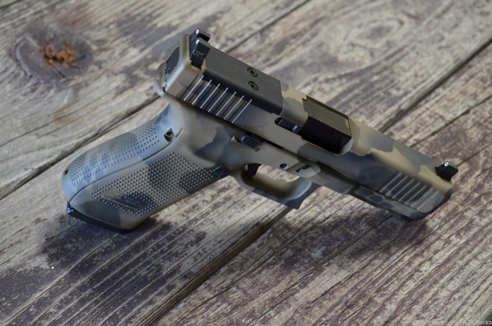 Glock 20 G5 MOS X-Werks EVL Camo Trijicon Sup Optic HT NS New Gen 5-img-7