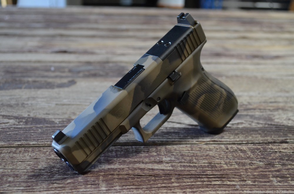 Glock 20 G5 MOS X-Werks EVL Camo Trijicon Sup Optic HT NS New Gen 5-img-4