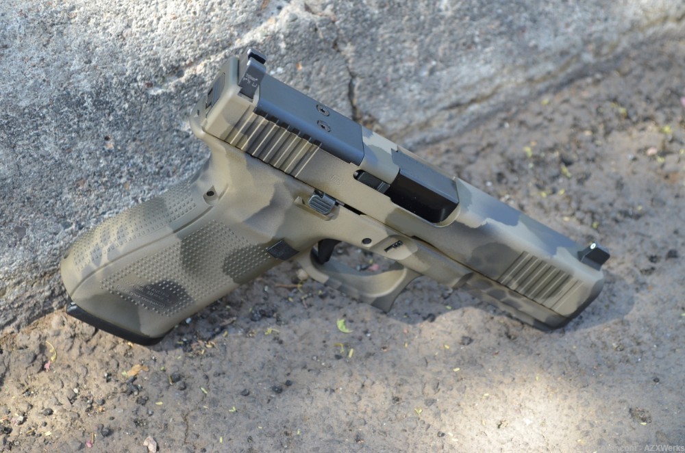 Glock 20 G5 MOS X-Werks EVL Camo Trijicon Sup Optic HT NS New Gen 5-img-2
