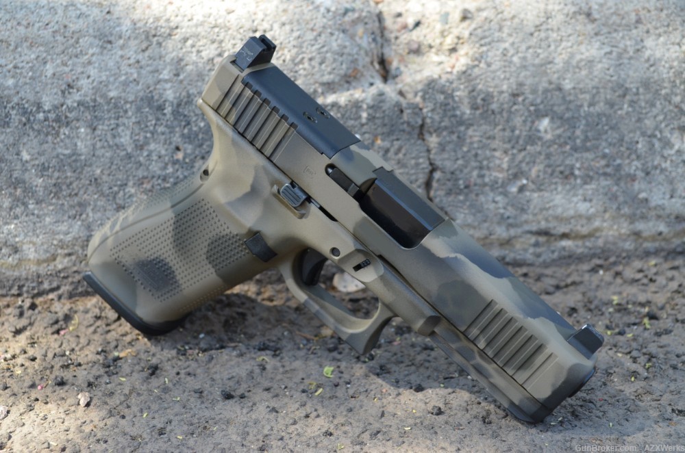 Glock 20 G5 MOS X-Werks EVL Camo Trijicon Sup Optic HT NS New Gen 5-img-1