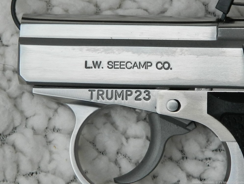 Seecamp LWS-380 Stainless .380 TRUMP LIMITED EDITION  #23 NEW-img-3