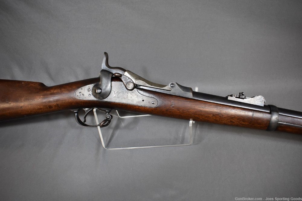 Antique U.S. Springfield Model 1878 - Single-Shot Rifle w/ Bayonet-img-2