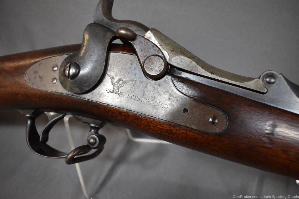 Antique U.S. Springfield Model 1878 - Single-Shot Rifle w/ Bayonet-img-5