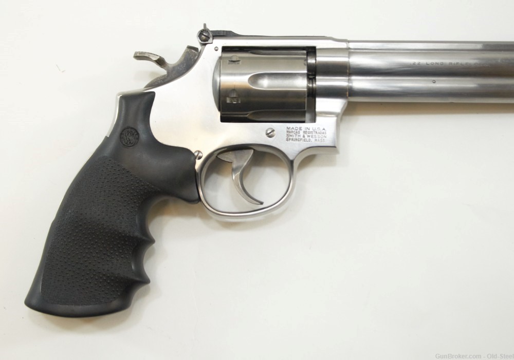Smith And Wesson 617-1 22LR Target Revolver 6 Shots W/ Box, Target Hammer-img-6