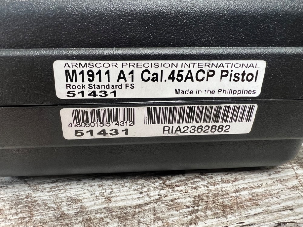 * Armscor * Rock Island Armory * M 1911 A1 FS * 45 ACP *  M1911 * Box * -img-29