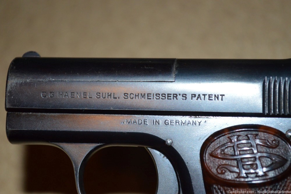 C.G. Haenel Suhl, Model 1 6.35mm| German Vest Pocket .25 -img-3