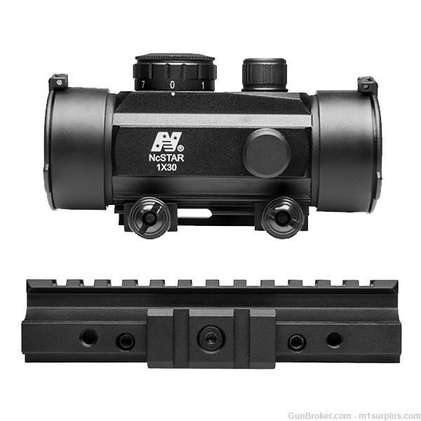 Multi Rail Riser Mount + 30mm Red Dot Aiming Sight for AR15 Colt M4 SW MP15-img-0