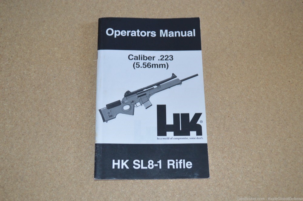 Heckler & Koch HK SL8-1 Operators Manual -img-0