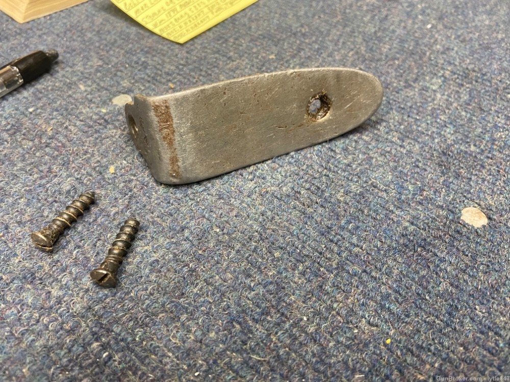 Mosin Nagant rifle butt plate with screws -img-0
