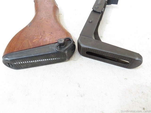 2 UZI SMG Stocks 1 Wood & 1 Metal Folding Stock + 2 Slings-img-6