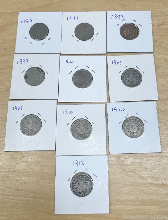 Old US Nickel collection.-img-1