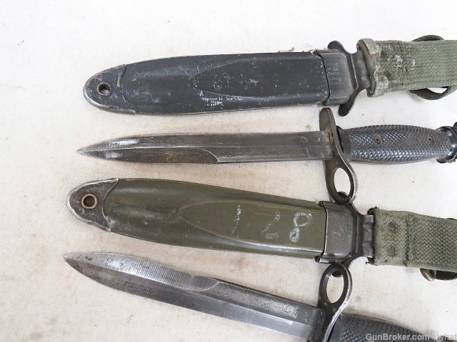 2 USGI M7 AR-15 M16 Bayonets & Scabbards Bayonet + M8A1 Scabbard-img-6