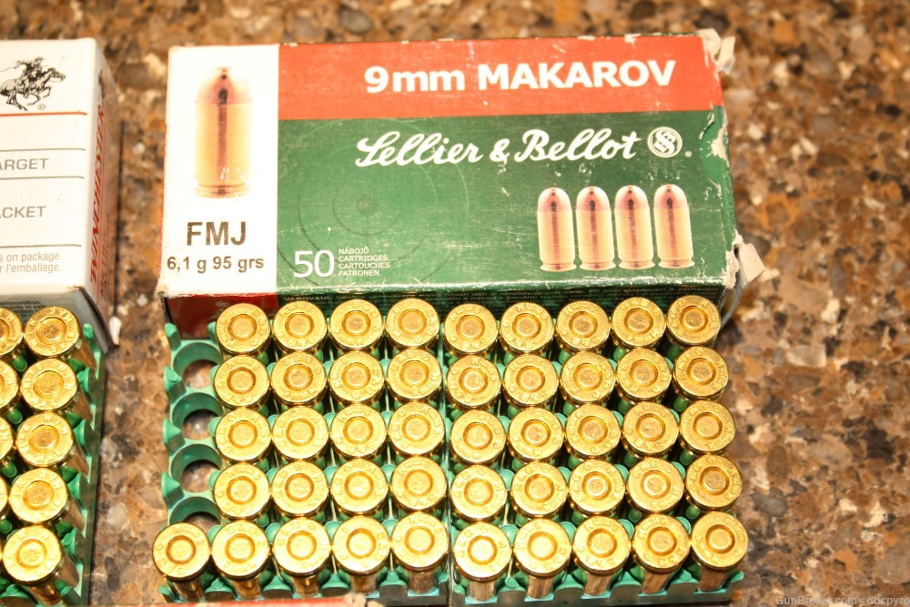 9mm Makarov (9x18) Factory Winchester and S&B Ammo - partial boxes 137 rds-img-2