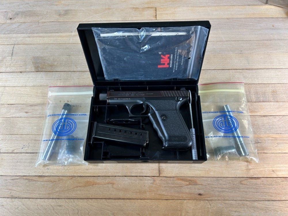 H&K P7 Squeeze Cocker Heckler & Koch 9MM Pistol Rare VGC HK 3 Brls Navy AAC-img-24