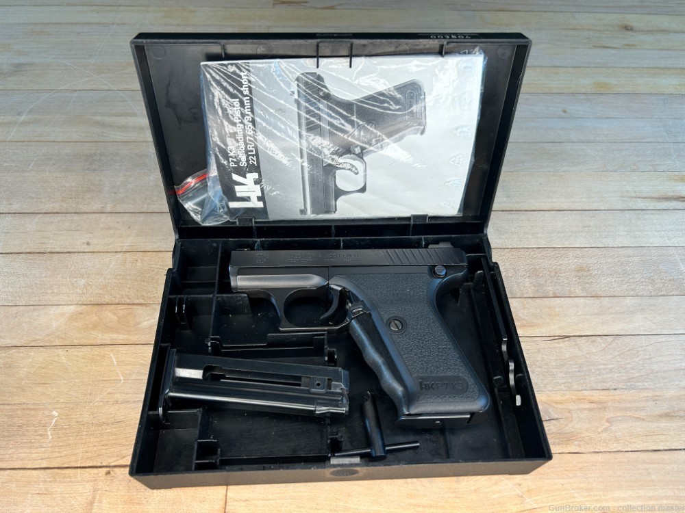 H&K P7K3 Squeeze Cocker Heckler & Koch 22 LR Pistol 1994 Very Good Cond HK -img-22