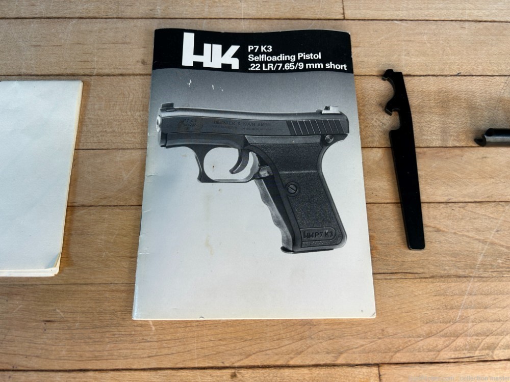 H&K P7K3 Squeeze Cocker Heckler & Koch .22 LR Pistol 1994 Rare Like New HK -img-24