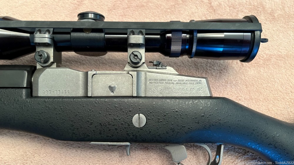 Ruger Mini-30 w/ Leupold Scope. Stainless, 18.5" Barrel 7.62X39. 1993-img-5