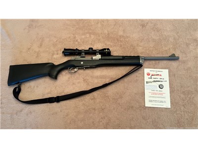 Ruger Mini-30 w/ Leupold Scope. Stainless, 18.5" Barrel 7.62X39. 1993