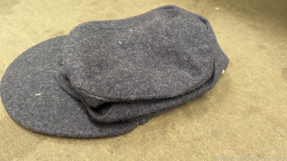 Reproduction German WW2 WWII luftwaffe  gray wool cap or hat, -img-3